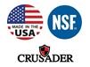 CRUSADER ROUND TRASH CANS - LIDS &amp; DOLLY