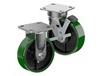 CASTERDEPOT TOP PLATE CASTERS - POLY ON CAST IRON WHEEL - CAPACITIES  UP TO 3500 LBS.