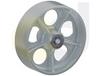 ZINC PLATED KINGPINLESS CASTERS- CAST IRON WHEELS