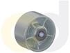 ZINC PLATED KINGPINLESS CASTERS- CAST IRON WHEELS