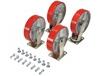 CASTERS FOR STEEL HOPPERS