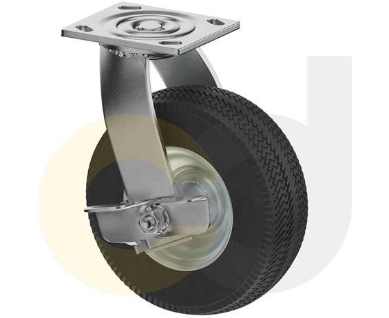 PNEUMATIC, SOLID &amp; FLAT-FREE CASTERS - NEVER-FLAT WHEELS