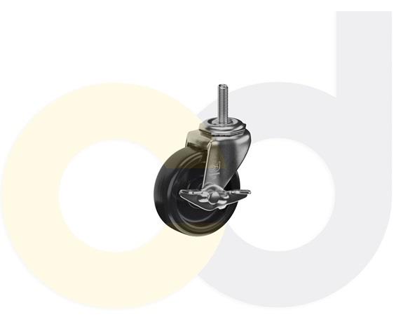 THREADED STEM CASTERS WITH POLYOLEFIN WHEELS