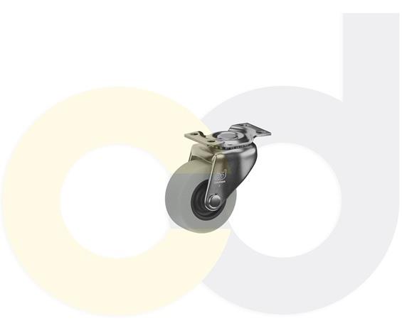 TOP PLATE CASTERS- THERMO-RUBBER WHEELS