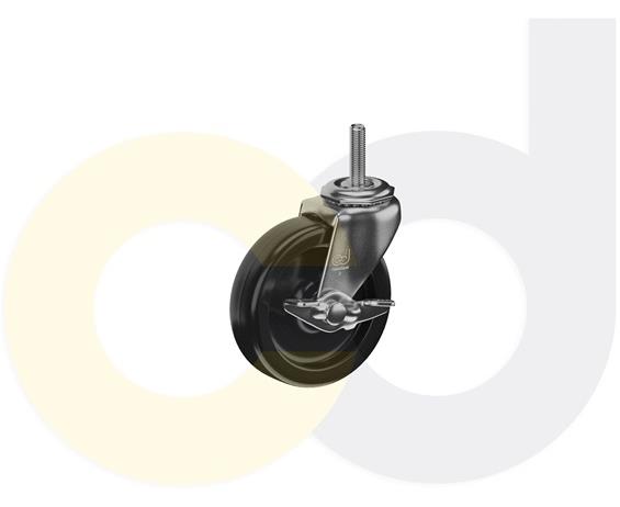 THREADED STEM CASTERS WITH POLYOLEFIN WHEELS