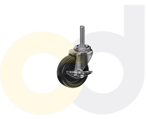 THREADED STEM CASTERS WITH POLYOLEFIN WHEELS