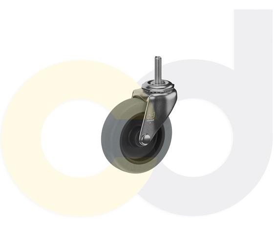 THREADED STEM CASTERS - THERMO-URETHANE WHEELS