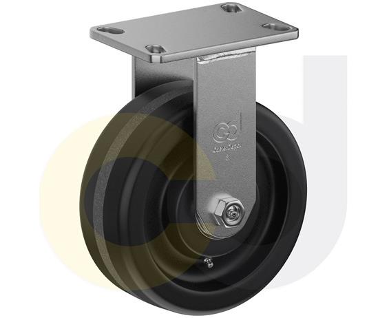 ZINC PLATED KINGPINLESS CASTER- PHENOLIC WHEELS