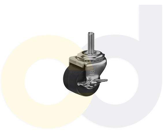 LOW PROFILE CASTERS - POLYOLEFIN WHEELS