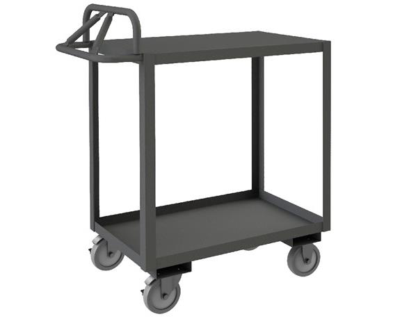ROLLING STOCK CART WITH ERGONOMIC HANDLE