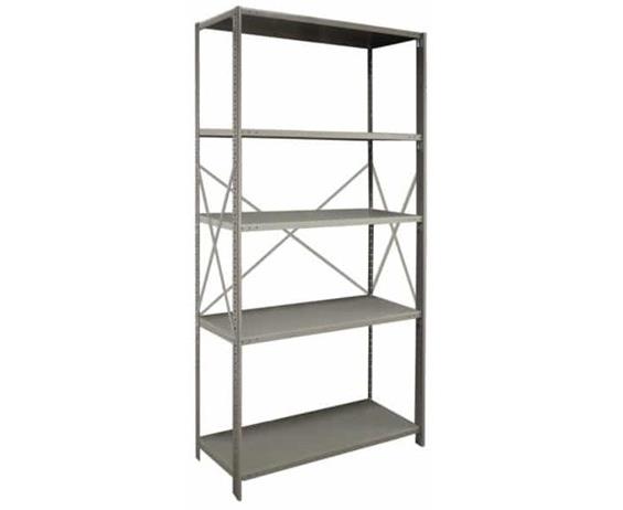 BEADED POST INDUSTRIAL CLIP SHELVING