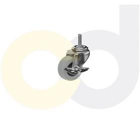 THREADED STEM CASTERS - THERMO-RUBBER WHEELS