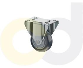ZINC PLATED CASTERS - THERMO-URETHANE WHEELS