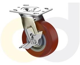CASTERDEPOT TOP PLATE CASTERS - THERMO-URETHANE WHEEL - CAPACITIES UP TO 800 LBS.