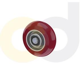 ZINC PLATED CASTERS - POLY ON ALUMINUM WHEELS