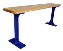 CAST IRON PEDESTAL LOCKER ROOM BENCH - 330